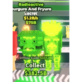 Steal a brainrot Burguro and Fryuro RADIOACTIVE 1.2B/S (1200M/S)