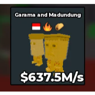 Garama and Madundung GOLD INDONESIA TRAIT  637M/S