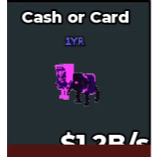 Cash or Card GALAXY 1.2B/S 1 YEAR