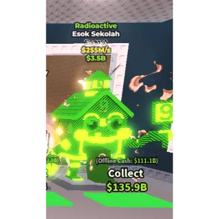 Steal a brainrot Esok Sekolah RADIOACTIVE 255M/S