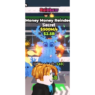 Steal a brainrot Money Money Reindeer RAINBOW 2 MUTS 500M/S