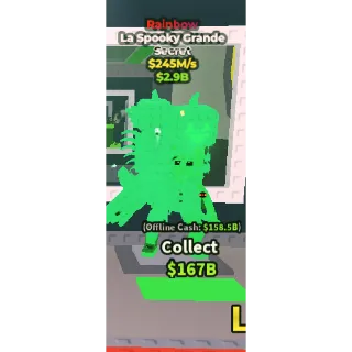 Steal a brainrot La Extinct Grande RAINBOW 245M/S