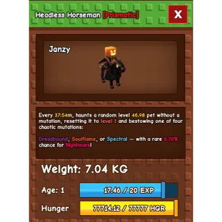 HUGE TITANIC HEADLESS HORSEMAN