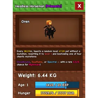 HUGE TITANIC HEADLESS HORSEMAN