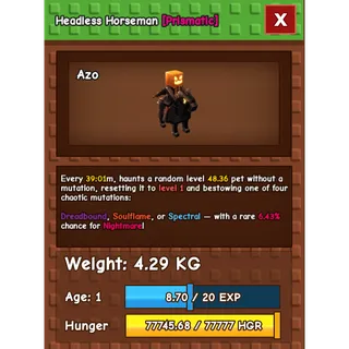 HUGE TITANIC HEADLESS HORSEMAN