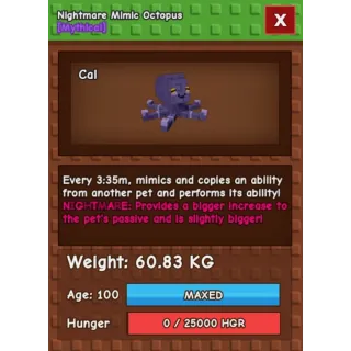 Nightmare Huge Mimic Octopus 60kg+