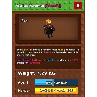 HUGE TITANIC HEADLESS HORSEMAN