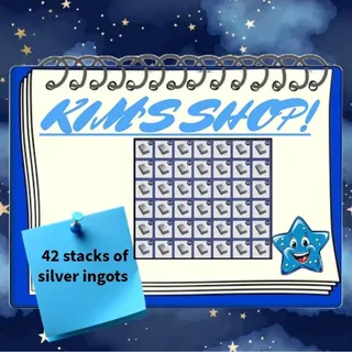 42 STACKS OF SILVER INGOTS [FAST DELIVERY]