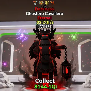 FORTNITE STEAL THE BRAINROT GHOSTERO CAVALLERO DARKNESS 4 TRAITS