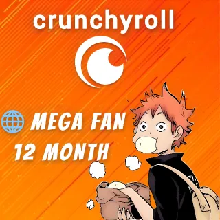 Crunchyroll Premium Mega Fan 12 Month Subscription⚡ GLOBAL⚡ | Crunchyroll Megafan