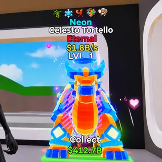 FORTNITE STEAL THE BRAINROT celesto tortello NEON 5 TRAITS