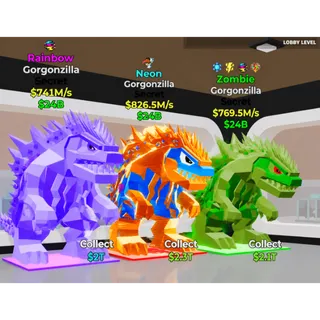  GORGONZILLA BUNDLE  X3  Fortnite Steal The Brainrot 