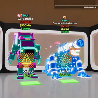 Fortnite Steal The Brainrot  BUNDLE NEON GARBAGZILLA + CANNONE MALEDETTONE NEON