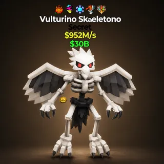  Fortnite Steal The Brainrot Vulturino Skeletono 5 traits 