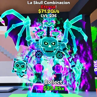 Fortnite Steal The Brainrot LA SKULL COMBINACION 3 TRAITS