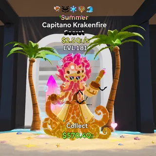 Fortnite Steal The Brainrot CAPITANO KRAKENFIRE