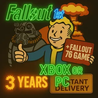 FALLOUT 1ST 3 YEARS + FALLOUT 76