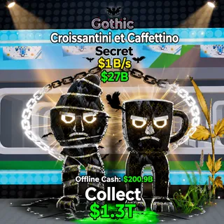 Fortnite Steal The Brainrot CROISSANTINI ET CAFETTINO