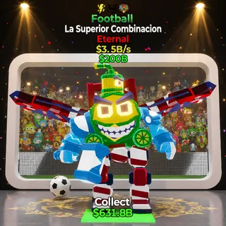 Fortnite Steal The Brainrot Football La Superior Combinacion 3 traits 3.5B/s