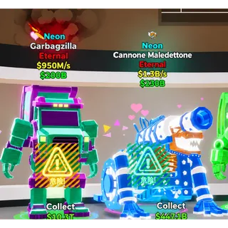 Fortnite Steal The Brainrot  BUNDLE NEON GARBAGZILLA + CANNONE MALEDETTONE NEON