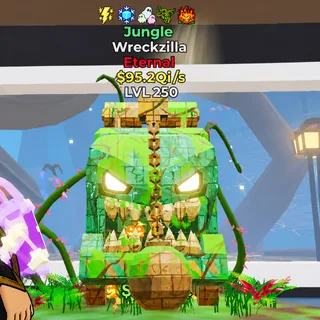 Fortnite Steal The Brainrot wreckizilla LVL 250 95.2 Qi