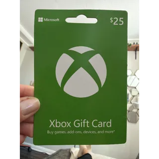 $25.00 USD Xbox Gift Card