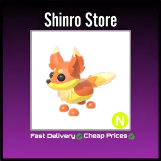 Neon Flaming Fox