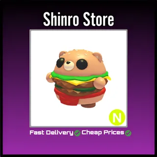 Neon Burger Bear