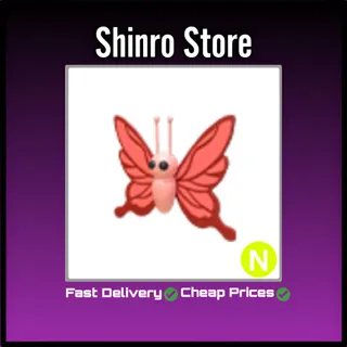 Neon Scarlet Butterfly