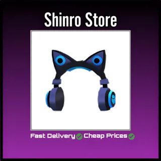 Blue Cat Ear Headphones