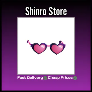 Pink Heart Glasses