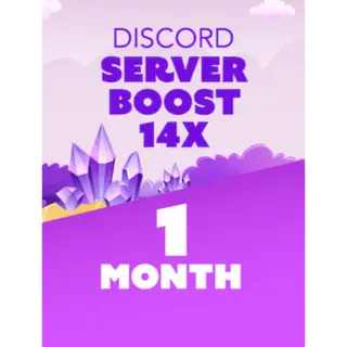 DİSCORD 14x 1 MONTH SERVER BOOST