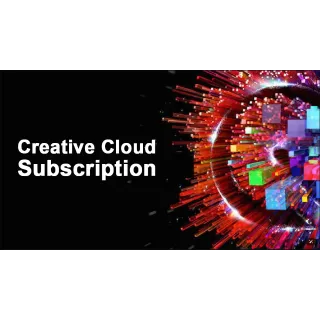 Adobe Creative Cloud Subscription 1 Year Account