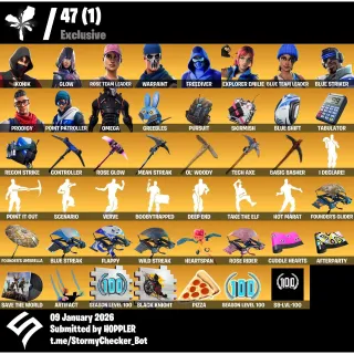 FORTNITE ACCOUNT - IKONIK - GLOW - 114 SKINS - OGSTW