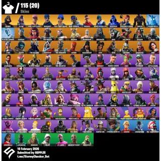 FORTNITE ACCOUNT - ELITE DAIGO - IKONIK - GLOW - 115 SKINS - OGSTW