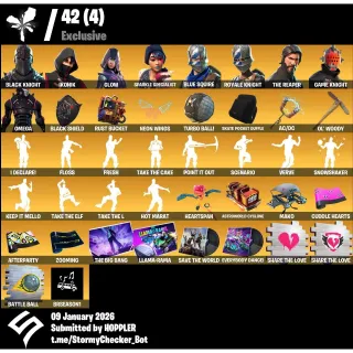 FORTNITE ACCOUNT| 121 SKINS | BLACK KNIGHT | IKONIK | GLOW | SPARKLE SPECIALIST | BLUE SQUIRE | ROYALE KNIGHT | AC/DC  | 550 VB