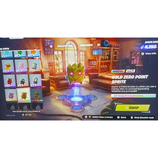 Golden zero point sprite Fortnite 