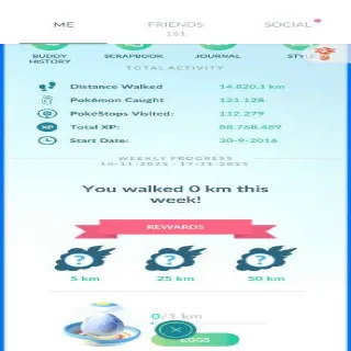 Pokemon Go Account stack