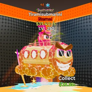 Tiramisubmarini MAXED $37.4 Qi/s 2 Traits *TRADE MACHINE ONLY*
