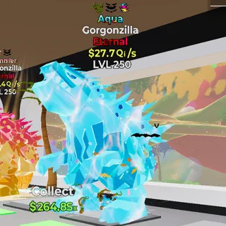 Gorgonszilla MAXED $27.7 Qi/s 3 Traits