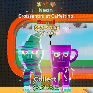 Croissantini et Caffettino $27.3 Qi/s MAXED