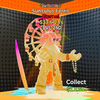 Sunculus Ferris MAXED $33.6 Qi/s *TRADE MACHINE ONLY*