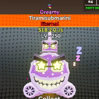Tiramisubmarini MAXED $18.2 Qi/s 1 Trait