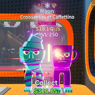 Croissantini et Caffettino $28.1 Qi/s MAXED