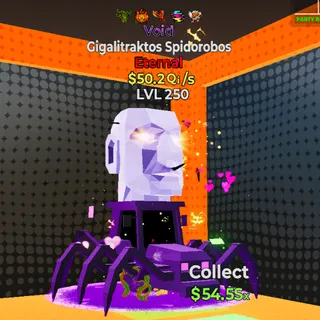 Gigalitraktos Spidorobos MAXED $50.2 Qi/s 5 Traits *TRADE MACHINE ONLY*