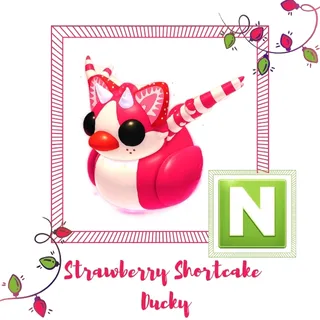  Neon Strawberry Shortcake Ducky