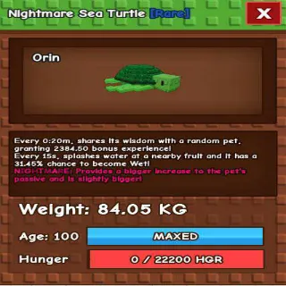 Titanic Nightmare Sea Turtle