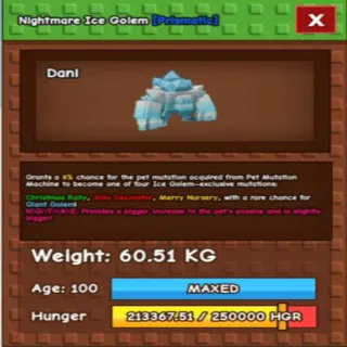 HUGE NIGHTMARE ICE GOLEM