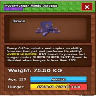 Semi Titanic Hyper Hunger Mimic Octopus