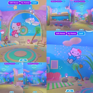 Hello Kitty underwater 